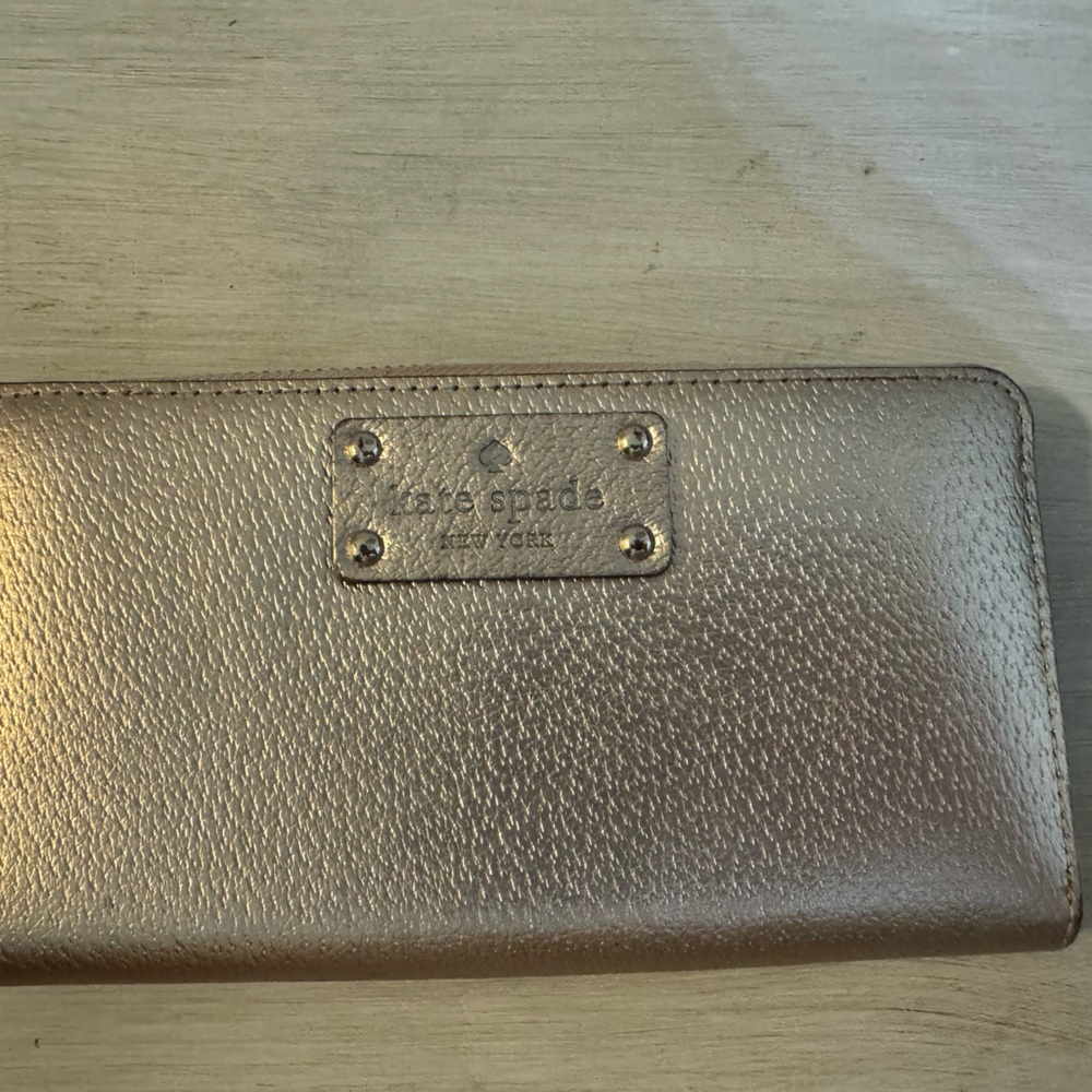 Kate Spade Metallic Gold wallet